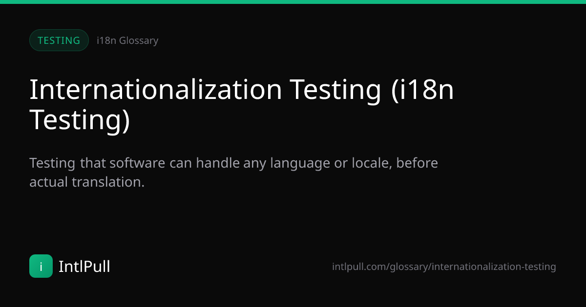 Internationalization Testing (i18n Testing) - Definition & Examples ...